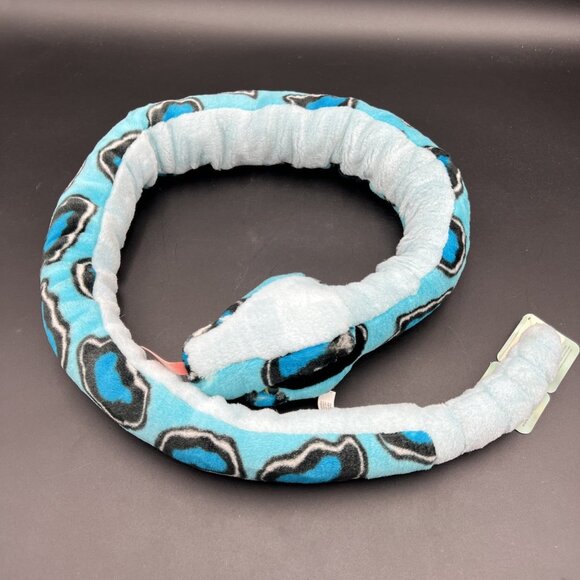 2003 K&M Wild Republic Twin Spotted Rattlesnake 50" Plush Blue HTF NWT 52" - Picture 5 of 8